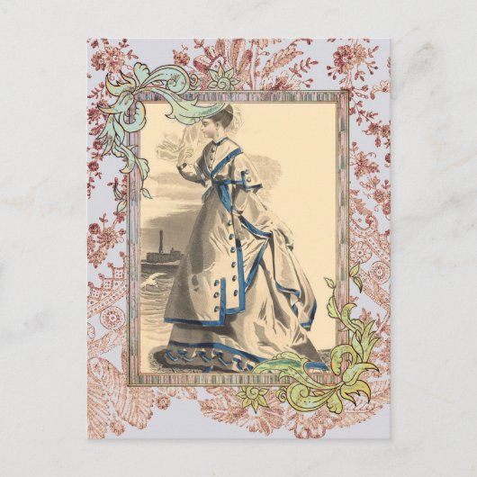 Elegant Bon Voyage Briefkaart (Voorkant)