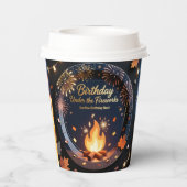 Elegant Bonfire Night Birthday Party Paper Cups Papieren Bekers (Achterkant)