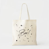 Elegant Boo. Verspreide sterren Halloween-behandel Tote Bag (Voorkant)