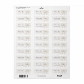 Elegant Boog Bruiloft Feest Retour Adres Label (Full Sheet)
