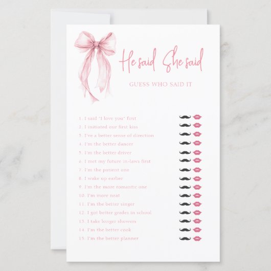 Elegant boog hij zei dat ze zei Vrijgezellenfeest  (Voorkant)