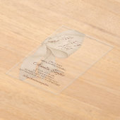 Elegant boog Vrijgezellenfeest Acryl Uitnodigingen (Laagn)