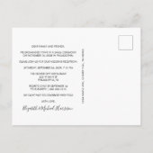 Elegant boogfoto Sage bruiloftsreceptie Uitnodiging Briefkaart (Achterkant)