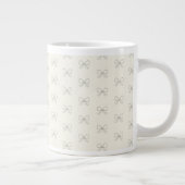 Elegant Boogpatroon Moederdag Grote Koffiekop (Rechts)
