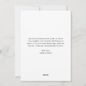 Elegant boogschrift Mele Kalikimaka Pas getrouwd F Feestdagenkaart (Achterkant)