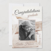 Elegant Book Stack Congratulations Graduate Photo Feestdagenkaart (Voorkant)