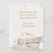 Elegant Book Stack Congratulations Graduate Photo Feestdagenkaart (Achterkant)