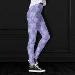 Elegant boompatroon | Charmante Lavendel Kerstmis Leggings<br><div class="desc">Dit is het seizoen voor vrolijke draagbare kunst! Heerlijk zacht, armoedig chic pastellavendel en lief lila paarse palette mode kleding. Dit leuke feestelijke ontwerp heeft een grillige fonkelende kerstbomen met een frisse verfspatten versterkt met faux metallic glitter samen met een bijpassende laag profiel solide achtergrond. Voor andere kleuren of bijpassende...</div>