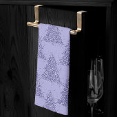 Elegant boompatroon | Charmante Lavendel Kerstmis Theedoek