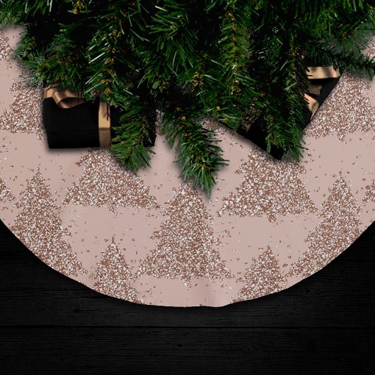 Elegant boompatroon | Glam Roos Gold Christmas Kerstboom Rok