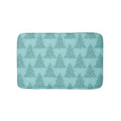 Elegant boompatroon | Luxe Aqua Mint Kerstmis Badmat (Voorkant)