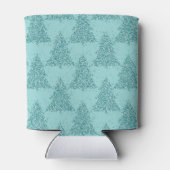 Elegant boompatroon | Luxe Aqua Mint Kerstmis Blikjeskoeler (Achterkant)