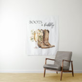 Elegant Boots and Bubbly Wester Bridal Shower Wandkleed (In situ)