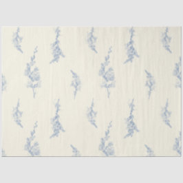 Elegant Bord geel en staalblauw botanisch Tissuepapier