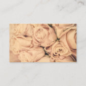 Elegant bord roze rozen evenement of bruiloft plan visitekaartje (Achterkant)