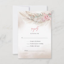 Elegant bord roze rozen pampas en salie groen RSVP