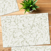 Elegant Bord Salie Groen Marmer Tissue Papier