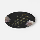 Elegant Bord voor zwart-witpapier en gouden bruilo (Gekanteld)