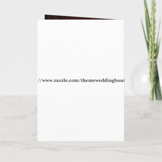 Elegant bordeaux damast vintage bruiloft (Achterkant)