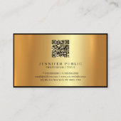 Elegant Bordeaux & Gold Typography Script Monogram Visitekaartje (Achterkant)