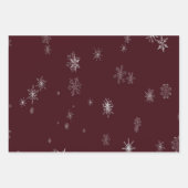 Elegant Bordeaux rood script kerst Inpakpapier Vel (Voorkant 2)