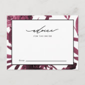 Elegant bordeauxkleurig botanisch advies voor de b (Voorkant)