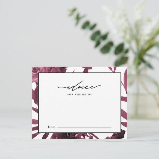 Elegant bordeauxkleurig botanisch advies voor de b (Staand voorkant)