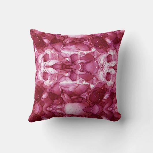 Elegant bordeauxmarmer design kussen. kussen (Achterkant)