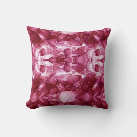 Elegant bordeauxmarmer design kussen. kussen (Voorkant)