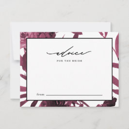 Elegant bordeauxrood botanisch advies voor de brui