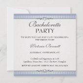 Elegant Border Bachelorette Party Invitation Kaart (Voorkant)