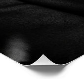 Elegant Border Collie in Cloche Hat & Bow Perfect Poster (Hoek)