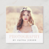 Elegant Border | Fotograaf Vierkante Visitekaartje (Voorkant)