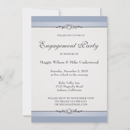 Elegant Border Uitnodiging (Voorkant)