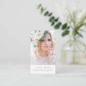 Elegant Border | Verticaal fotograaf Visitekaartje (Staand voorkant)
