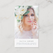 Elegant Border | Verticaal fotograaf Visitekaartje (Voorkant)