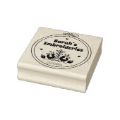 Elegant borduurwerk op maat rubberstempel (Stempel)