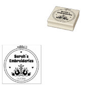 Elegant borduurwerk op maat rubberstempel (Gestempeld)
