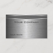 Elegant Borhed Silver Corporate Visitekaartje (Voorkant)