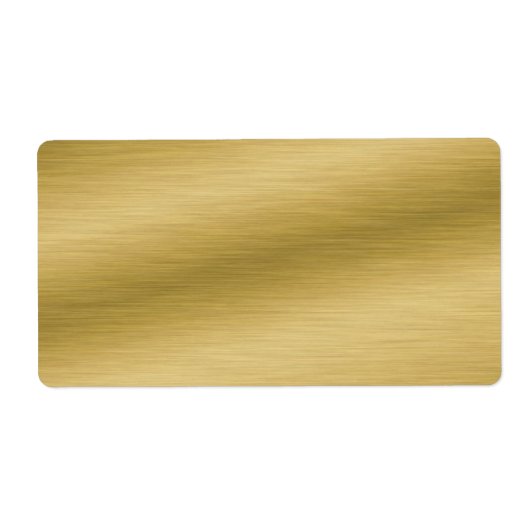 Elegant borsteled Gold Kijk Etiket (Voorkant)