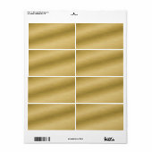 Elegant borsteled Gold Kijk Etiket (Full Sheet)