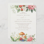 Elegant bos | Bos botanische bruiloft Kaart (Voorkant / Achterkant)