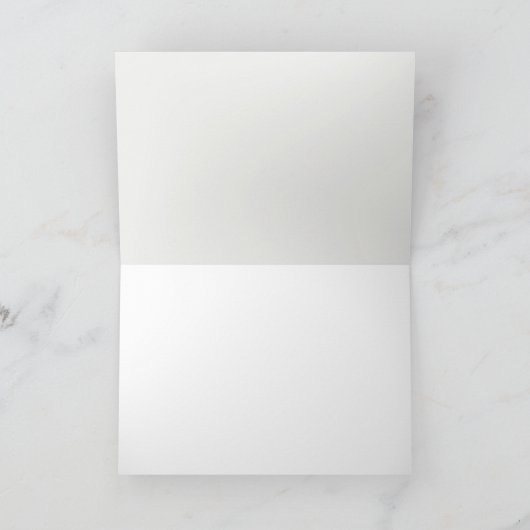 Elegant bos | botanisch bos bedankkaart (Binnen)