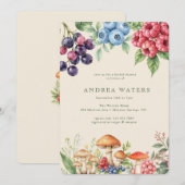 Elegant bos | botanisch Vrijgezellenfeest voor bos Kaart (Voorkant / Achterkant)