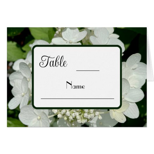 Elegant Bos Groen en Wit Hydrangea Bruiloft (Voorkant Horizontaal)
