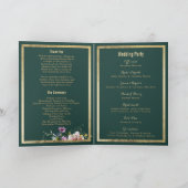 Elegant bos groen goud roze bloemen Programma (Binnen)