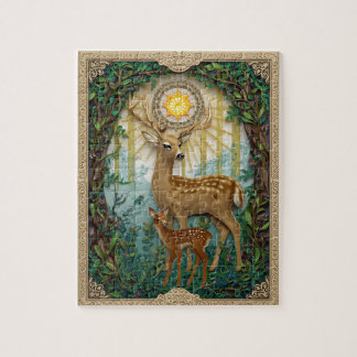Elegant Bos Hert - Papier Quilling Legpuzzel