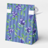 Elegant bosbessen bessenzoet Baby shower Bedankdoosjes (Achterkant)