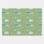 Elegant boskaartpatroon inpakpapier vel (Voorkant 3)