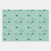 Elegant boskaartpatroon inpakpapier vel (Voorkant 2)